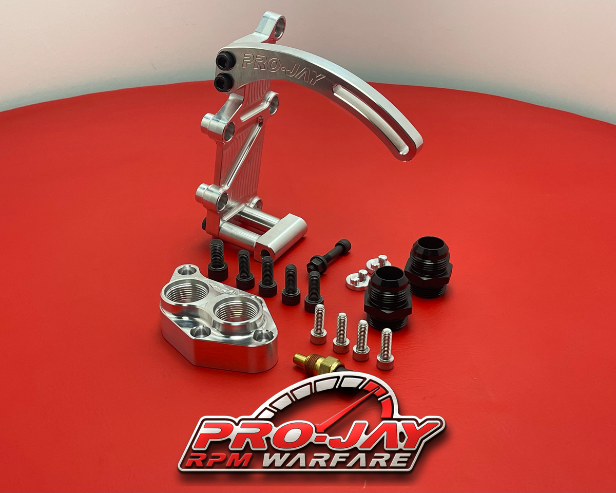 Pro-Jay Mazda Rotary Alternator re-location bracket and Water pump flange  kit